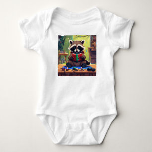 The Adorable Adventures of a Cute Raccoon Baby Bodysuit