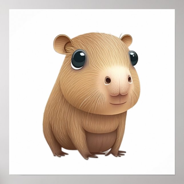 The adorable capybara poster (Front)