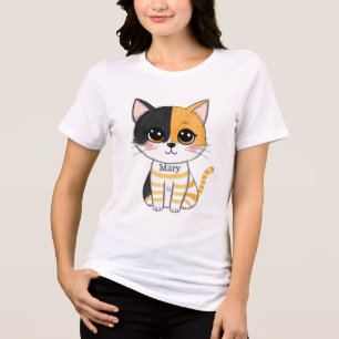 The Adorable Mischief Cat Tri-Blend Shirt
