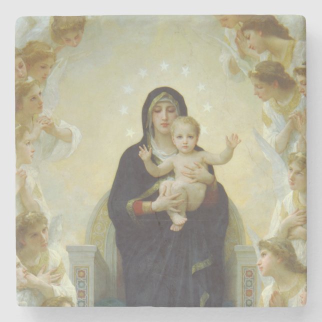 The Adoration Christmas Stone Coaster (Front)