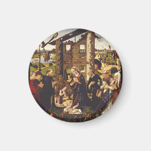 The Adoration of the Child with Saints and Donors Magnet