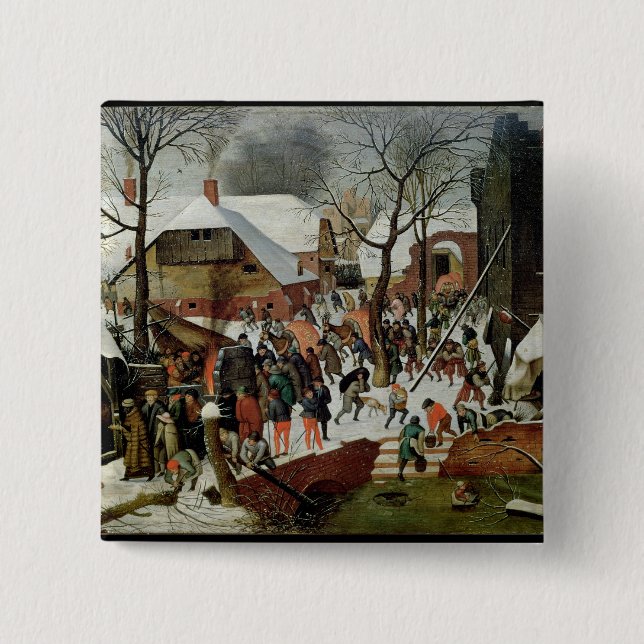 The Adoration of the Magi 2 Inch Square Button (Front)