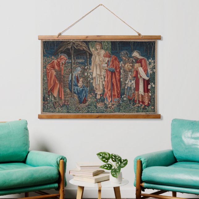 The Adoration of the Magi by Edward Burne-Jones Hanging Tapestry (Living Room)