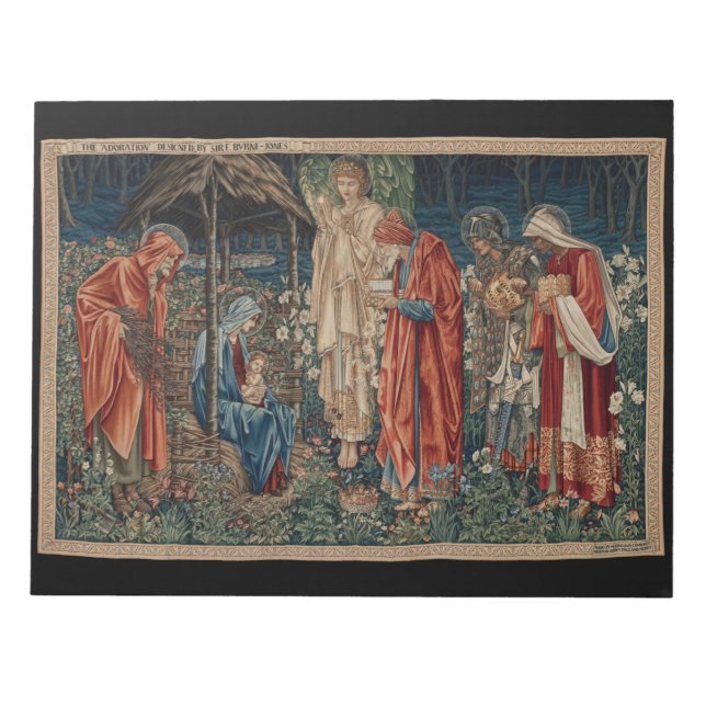 The Adoration of the Magi (by Edward Burne-Jones) Notepad (Front)