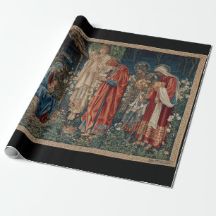 The Adoration of the Magi (by Edward Burne-Jones) Wrapping Paper