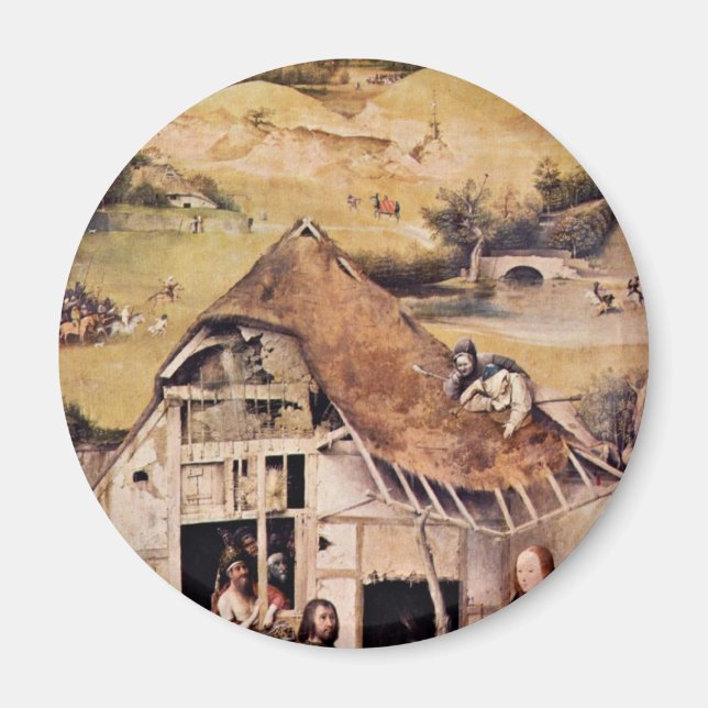 The Adoration Of The Magi.,  By Hieronymus Bosch ( Magnet (Front)