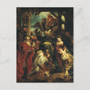 The Adoration of the Magi by Peter Paul Rubens Postcard