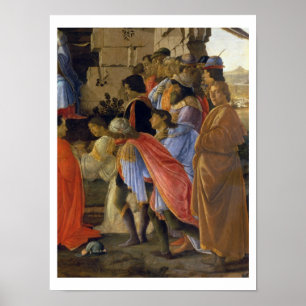 The Adoration of the Magi, detail of depicting sel Poster