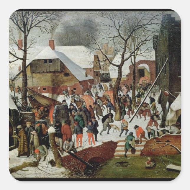 The Adoration of the Magi Square Sticker (Front)