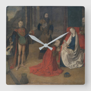 The Adoration of the Magi Square Wall Clock