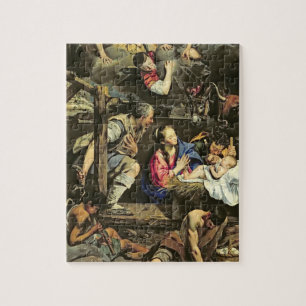The Adoration of the Shepherds, 1612 (oil on canva Jigsaw Puzzle