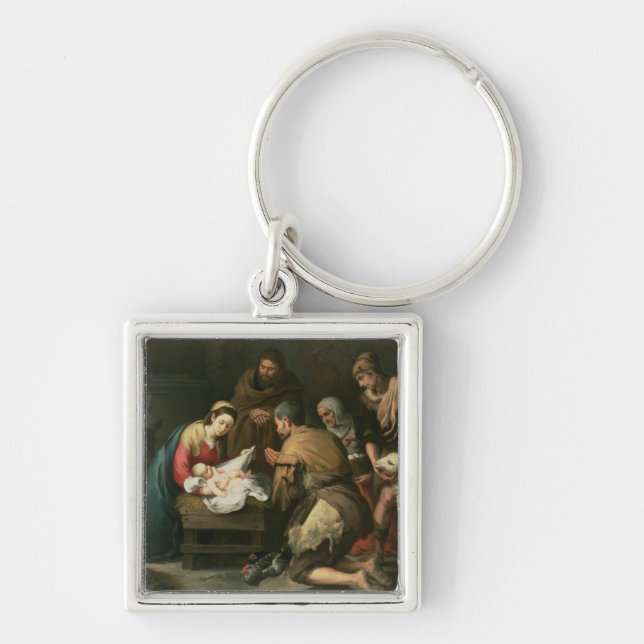 The Adoration of the Shepherds, c.1650 Keychain (Front)