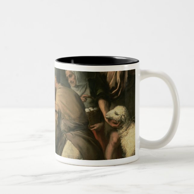 The Adoration of the Shepherds, c.1650 Two-Tone Coffee Mug (Right)