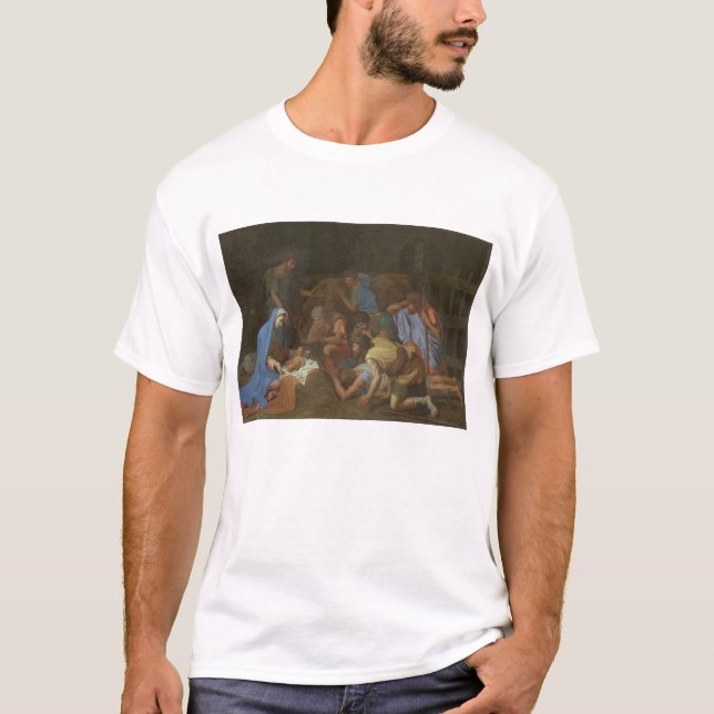 The Adoration of the Shepherds circa 1653 T-Shirt (Front)