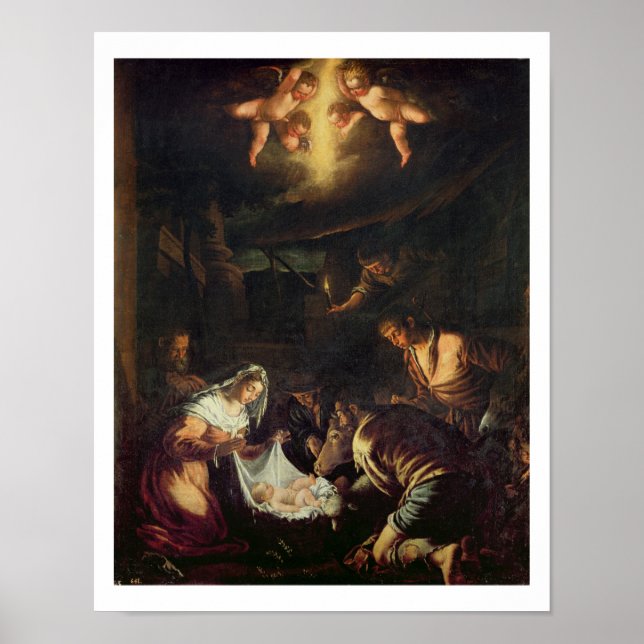 The Adoration of the Shepherds (oil on canvas) Poster (Front)