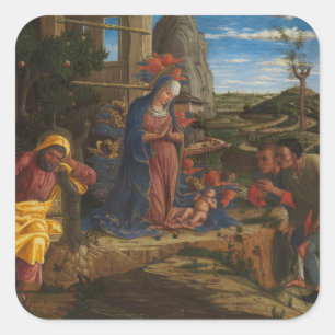The Adoration of the Shepherds Square Sticker