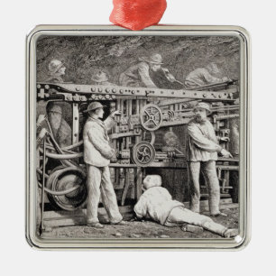 The Advanced Gallery on the French Side of the Mon Metal Ornament