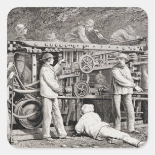 The Advanced Gallery on the French Side of the Mon Square Sticker