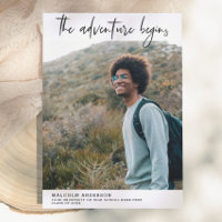 The Adventure Begins Brush Stroke Photo Graduation