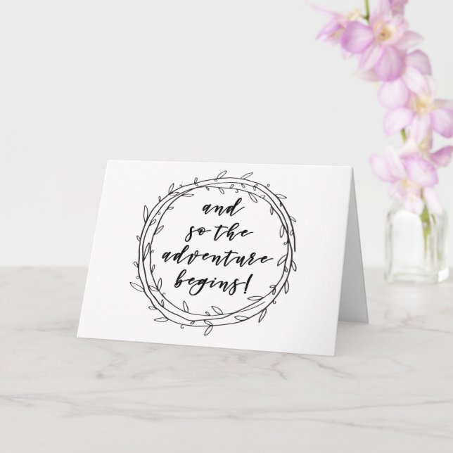 The adventure begins - Enjoy your new journey! Card (Orchid)