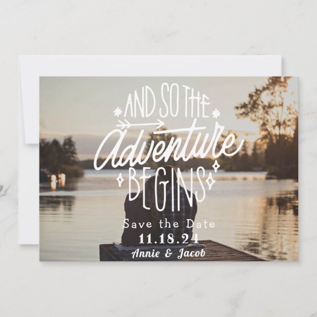 The Adventure Begins Save the Date (Front)