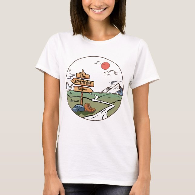 The Adventure Begins T-Shirt (Front)