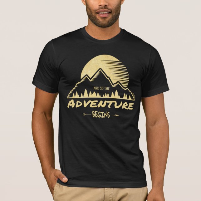 The Adventure Begins T-Shirt (Front)