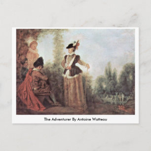 The Adventurer By Antoine Watteau Postcard