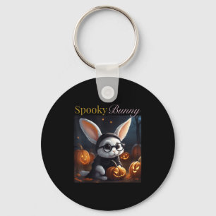 The Adventures Of Halloween Bunny_ A Fun-filled Ha Keychain