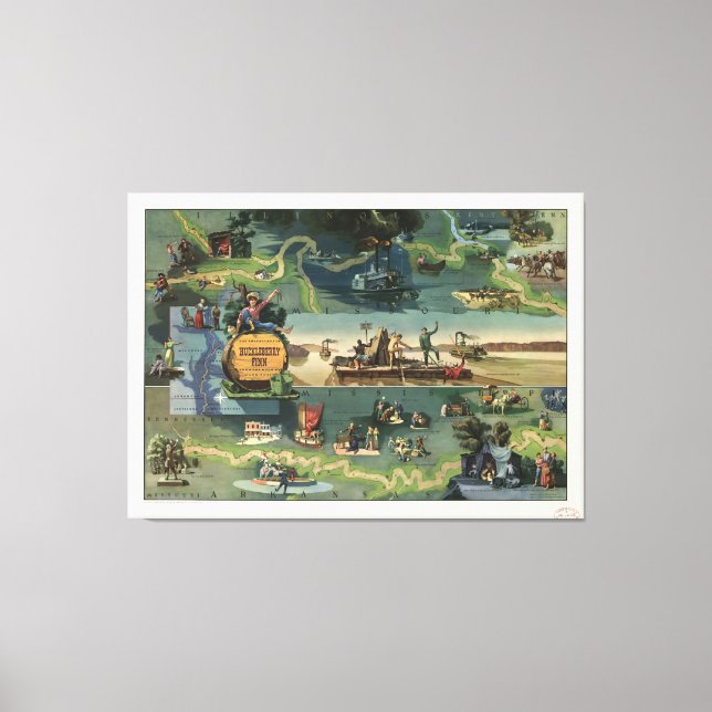 The adventures of Huckleberry Finn Canvas Print (Front)