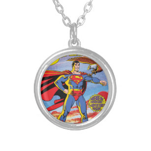 The Adventures of Superman #424 Silver Plated Necklace