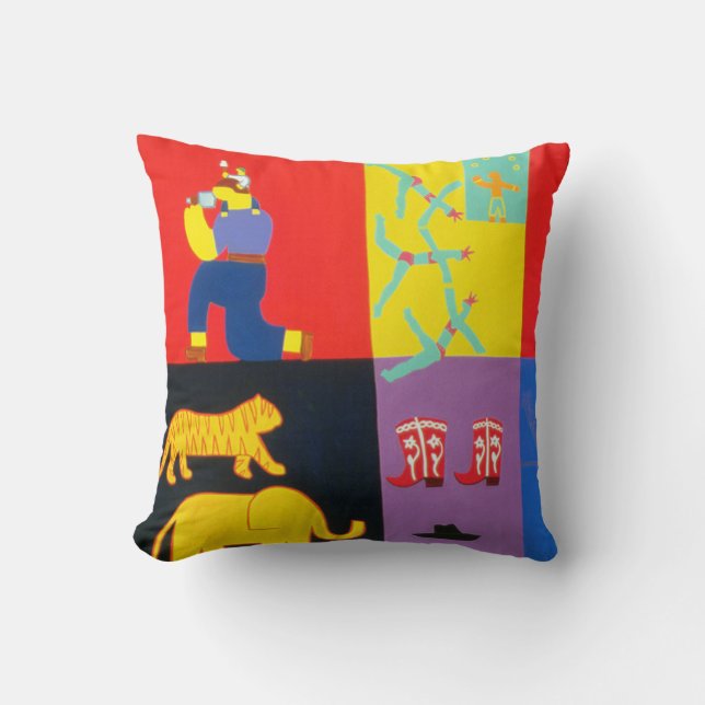 The Adventures of Tom and Luke 2002 Throw Pillow (Front)