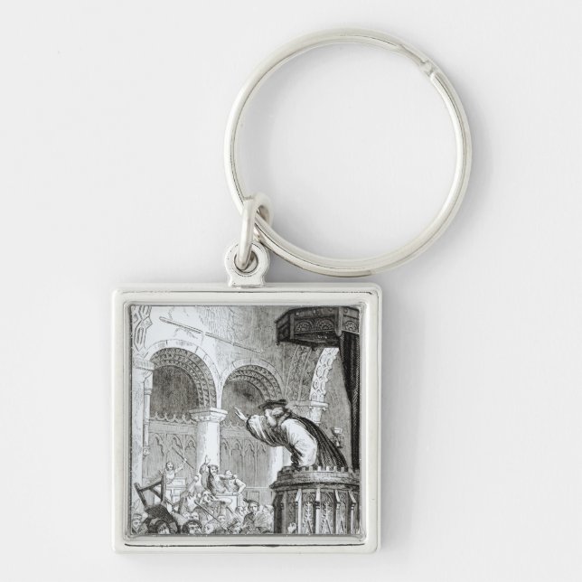 The Affray in the High Church, Edinburgh Keychain (Front)