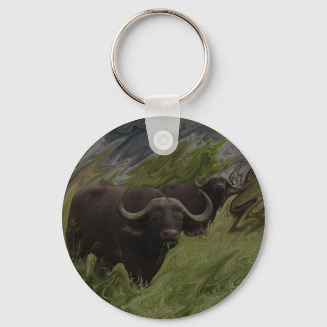 The African Buffalo Keychain (Front)