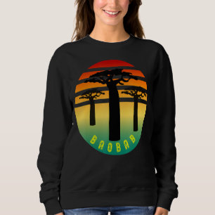 The African Tree Of Life Baobab African Colour Ret Sweatshirt