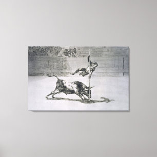 The agility and audacity of Juanito Apinani in the Canvas Print