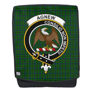 The Agnew Hunti Clan Crest Tartan Plaid Backpack