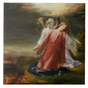 The Agony in the Garden, 1858 (oil on panel) Tile