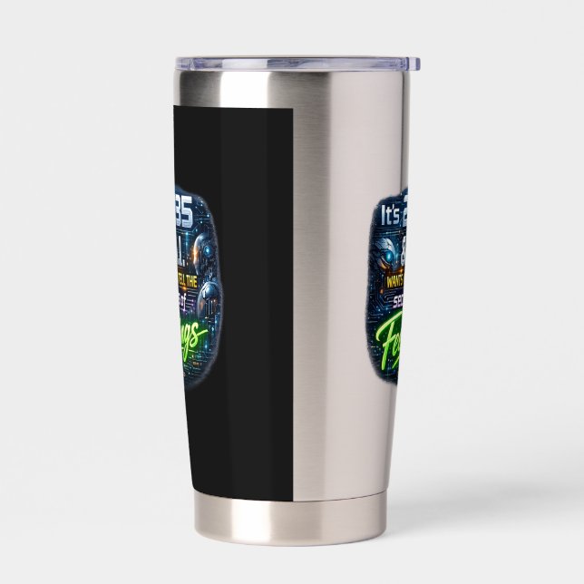The "AI" Quoted Tumbler (Left)