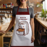 The Air Fryer Queen Apron<br><div class="desc">Turn up the heat in the kitchen with this playful, customizable apron featuring a cute, smiling air fryer that’s ready to serve up crispy goodness! The fun, kawaii-inspired design adds personality to your cooking routine, while the customizable text lets you claim your title as the Air Fryer Queen (or whatever...</div>