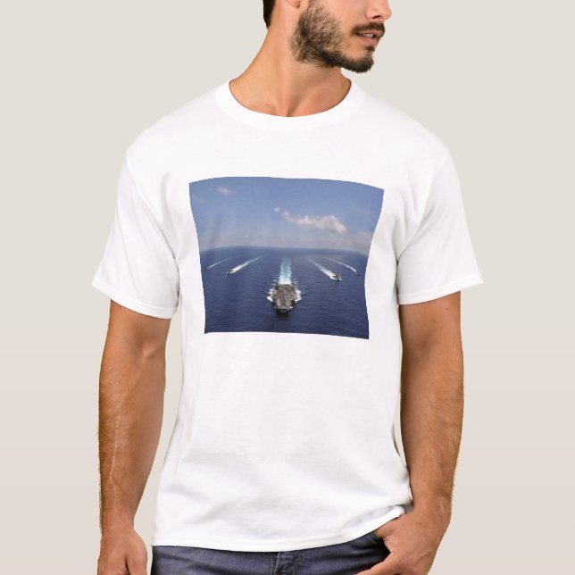 The aircraft carrier USS Abraham Lincoln T-Shirt (Front)