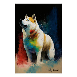 The Akita Dog - Composition 005 Poster