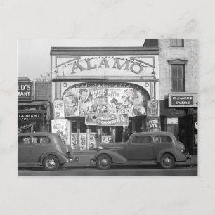 The Alamo Movie Theatre, 1937 Postcard