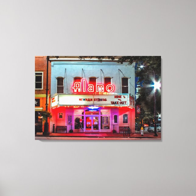 THE ALAMO Stretched Canvas Art (Front)