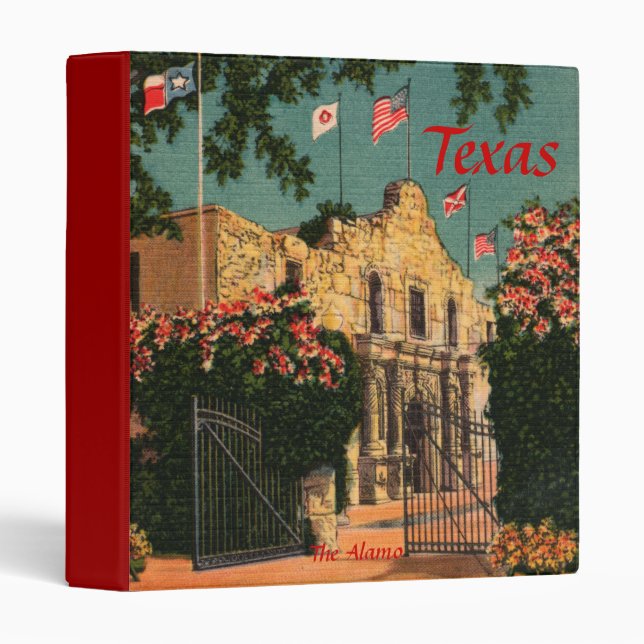 The Alamo Vintage Texas Binder (Front/Spine)