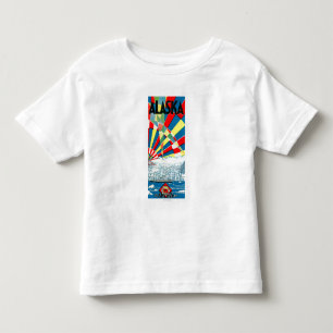 The Alaska Line Steamship Poster Toddler T-shirt
