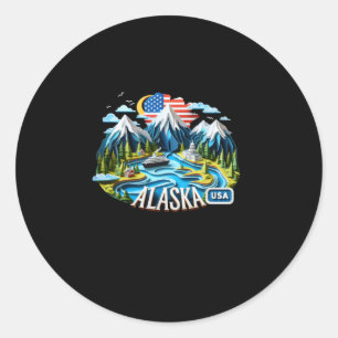 The Alaska State In Usa Sticker