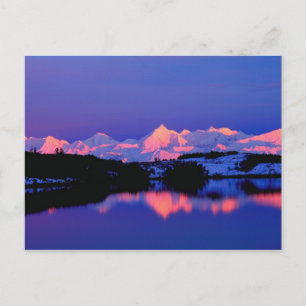 The Alaskan Range is adjacent to Mt. Denali, Postcard