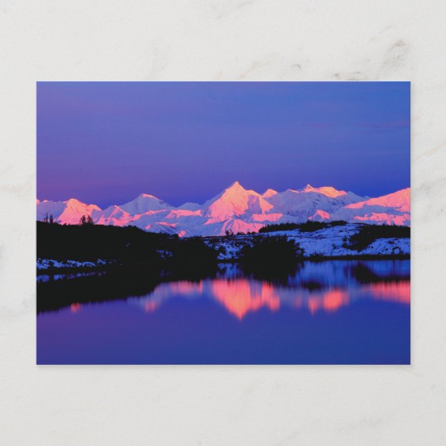 The Alaskan Range is adjacent to Mt. Denali, Postcard (Front)