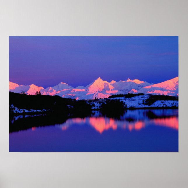 The Alaskan Range is adjacent to Mt. Denali, Poster (Front)